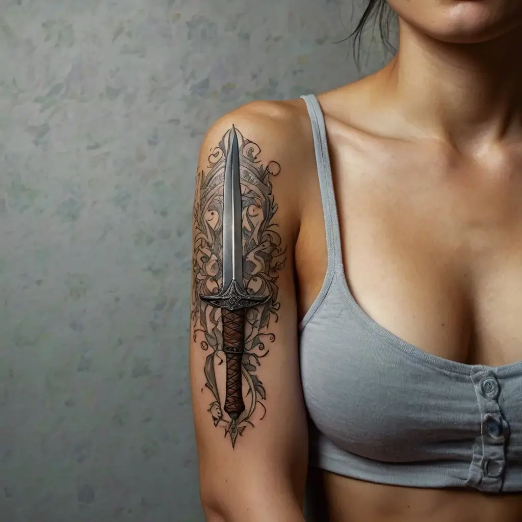 Feminine sword tattoos (51)