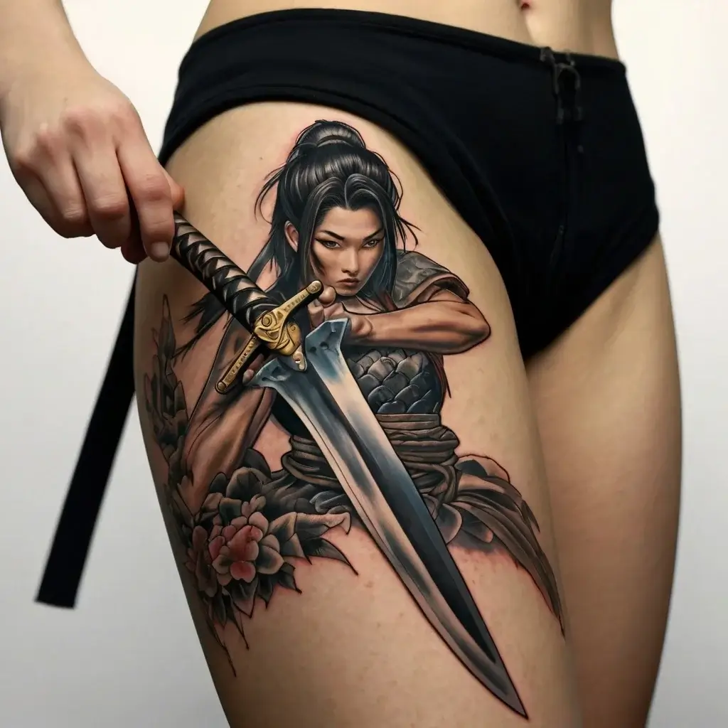 Feminine sword tattoos (54)