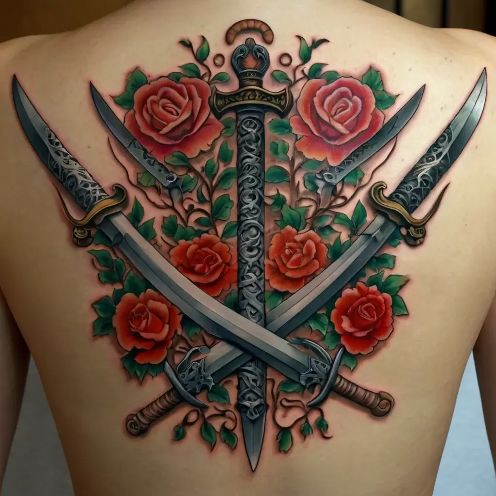 Feminine sword tattoos (57)