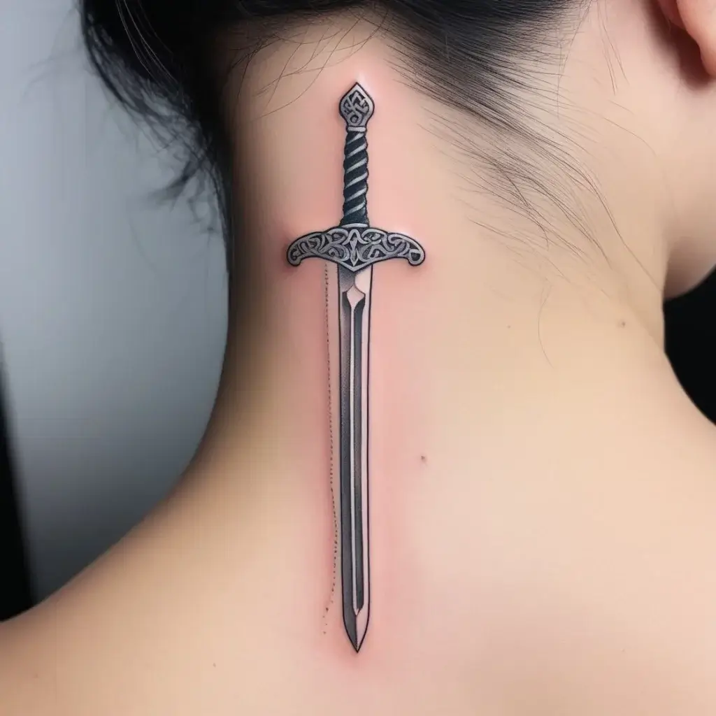 Feminine sword tattoos (58)