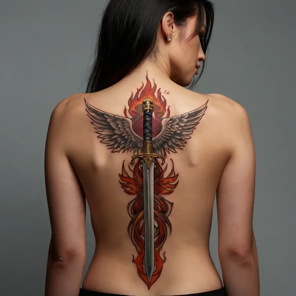 Feminine sword tattoos (61)