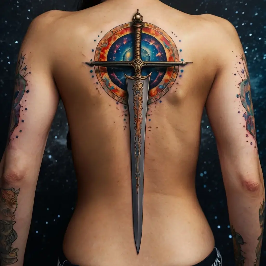 Feminine sword tattoos (65)