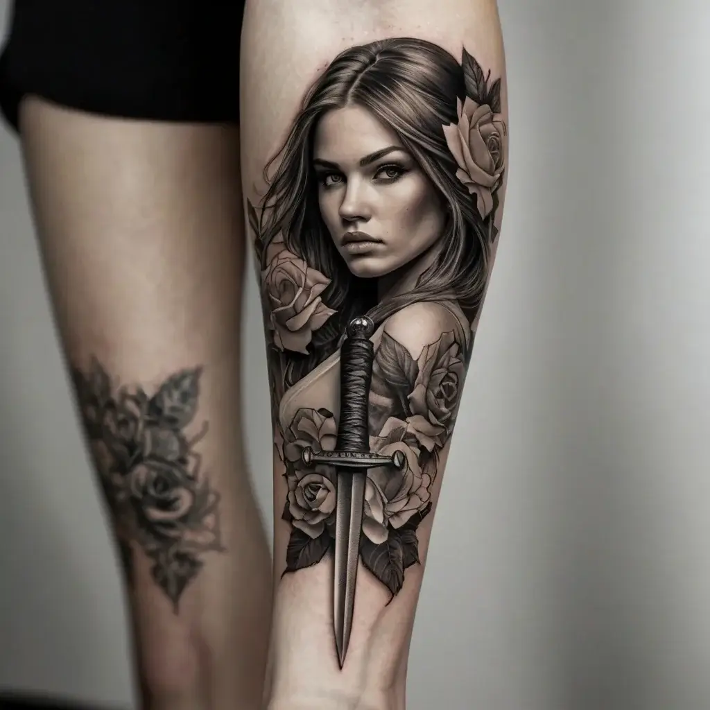 Feminine sword tattoos (70)