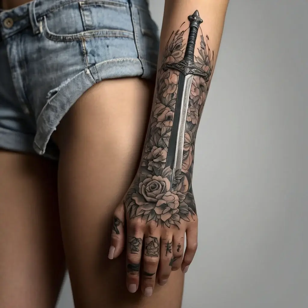 Feminine sword tattoos (73)