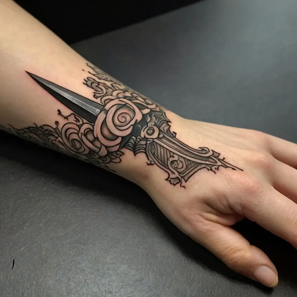 Feminine sword tattoos (76)