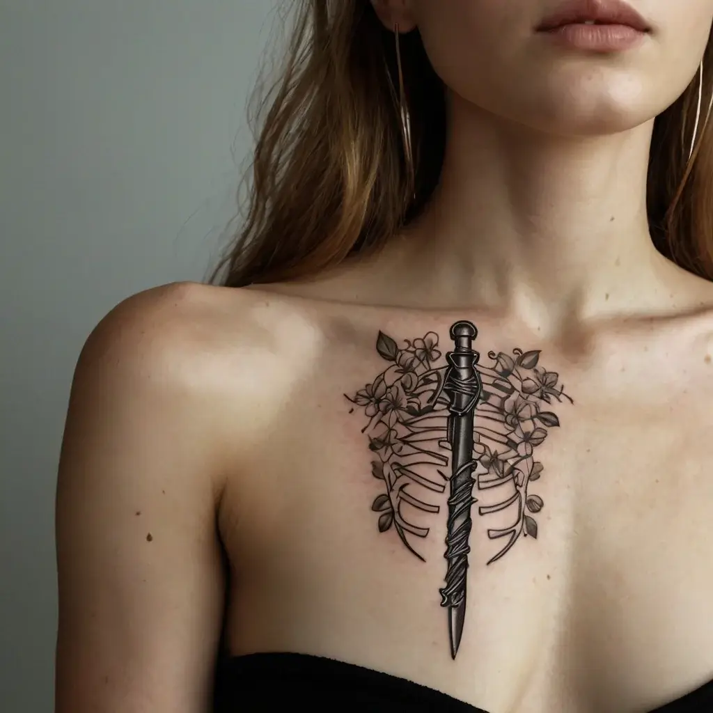 Feminine sword tattoos (77)