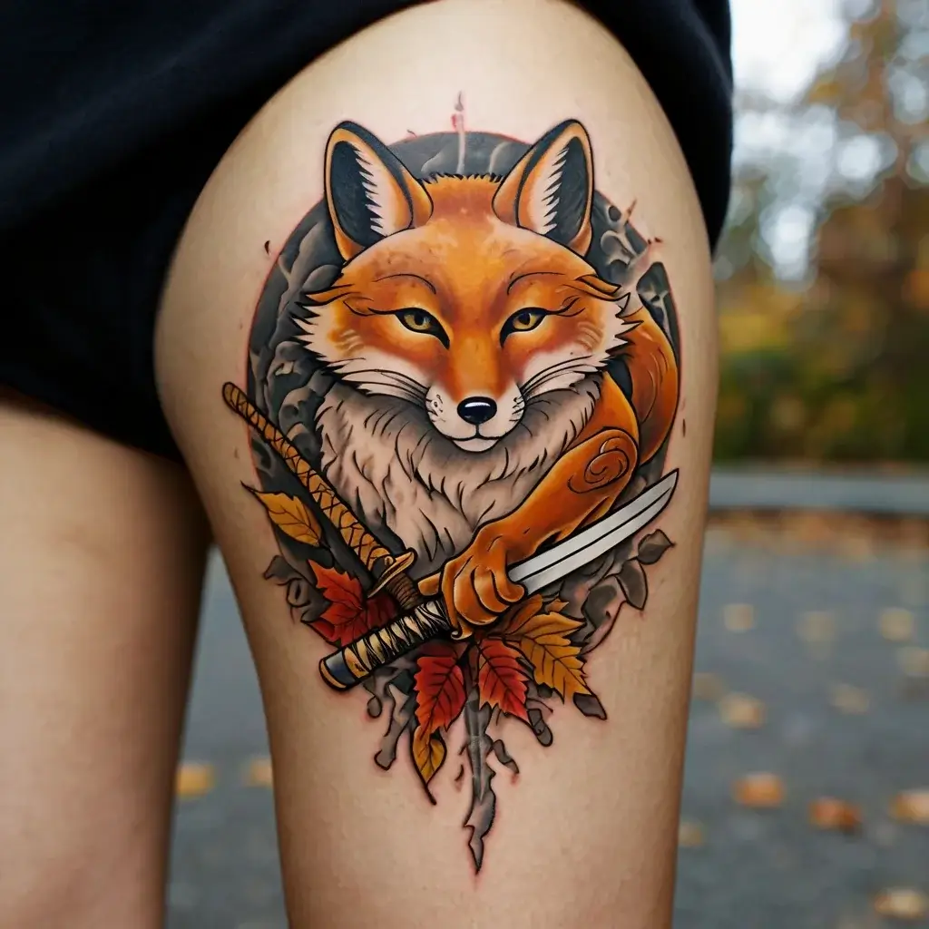 Fox tattoos (8)