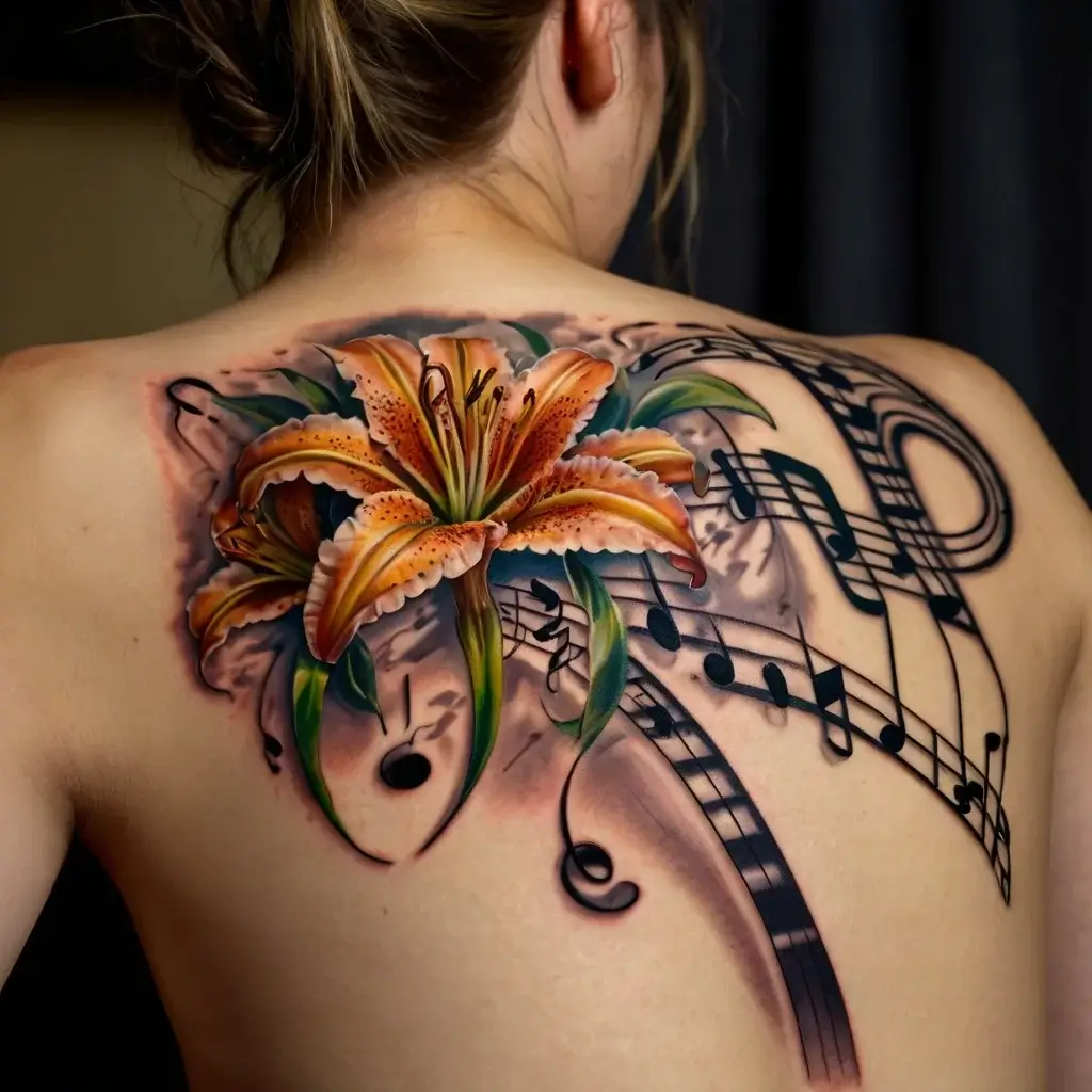 Stargazer Lily tattoos (11)