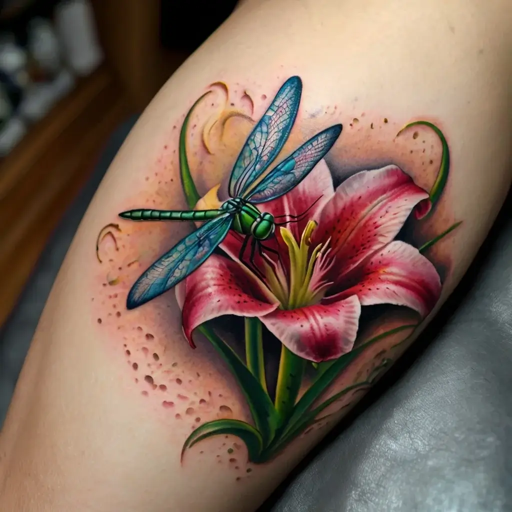 Stargazer Lily tattoos (14)