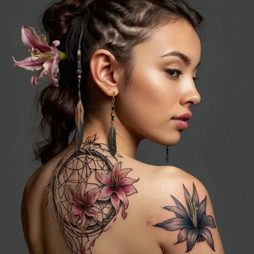 Stargazer Lily tattoos (15)