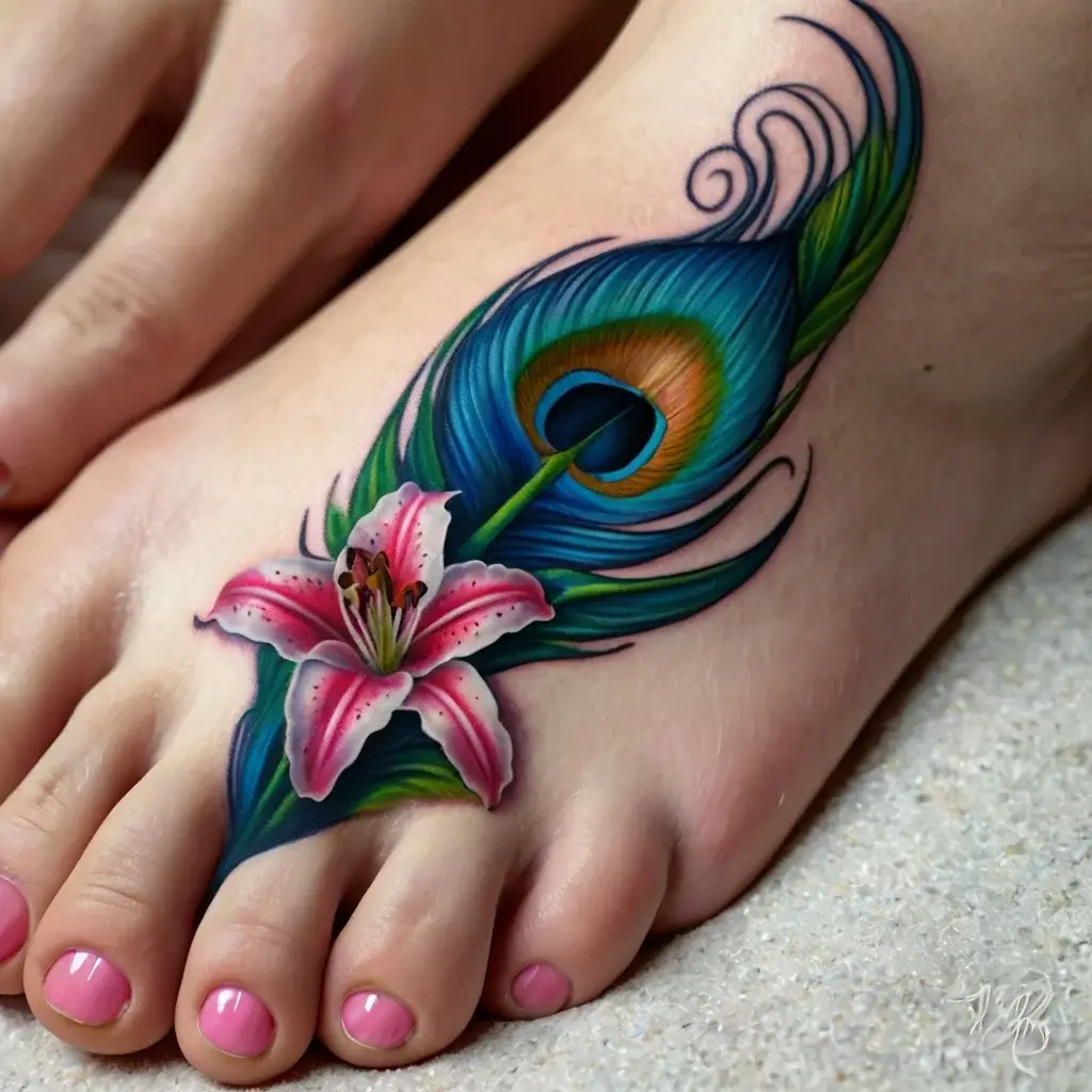 Stargazer Lily tattoos (20)