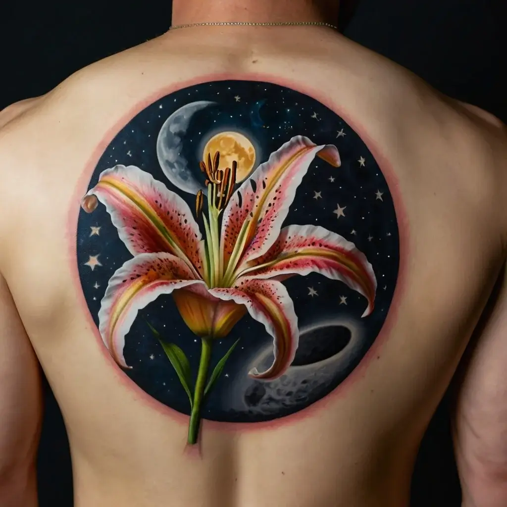 Stargazer Lily tattoos (23)