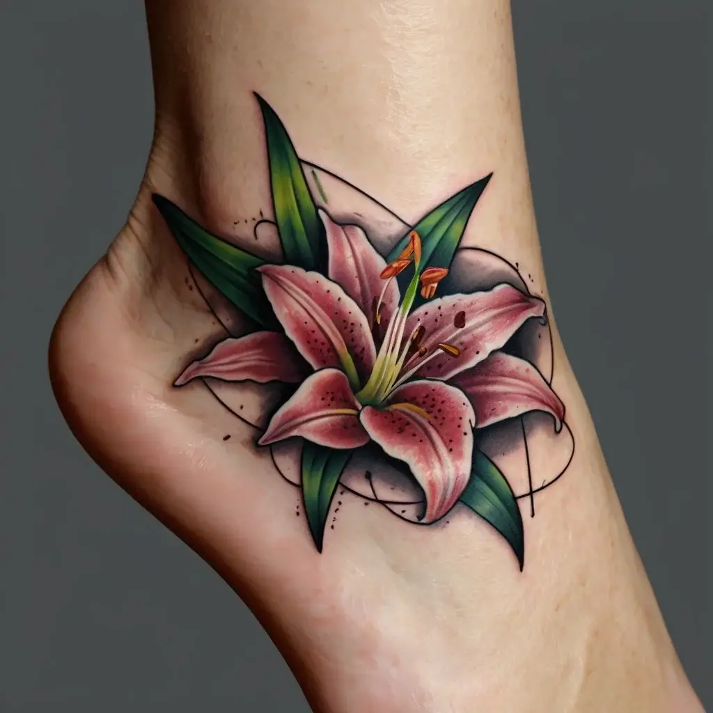 Stargazer Lily tattoos (25)