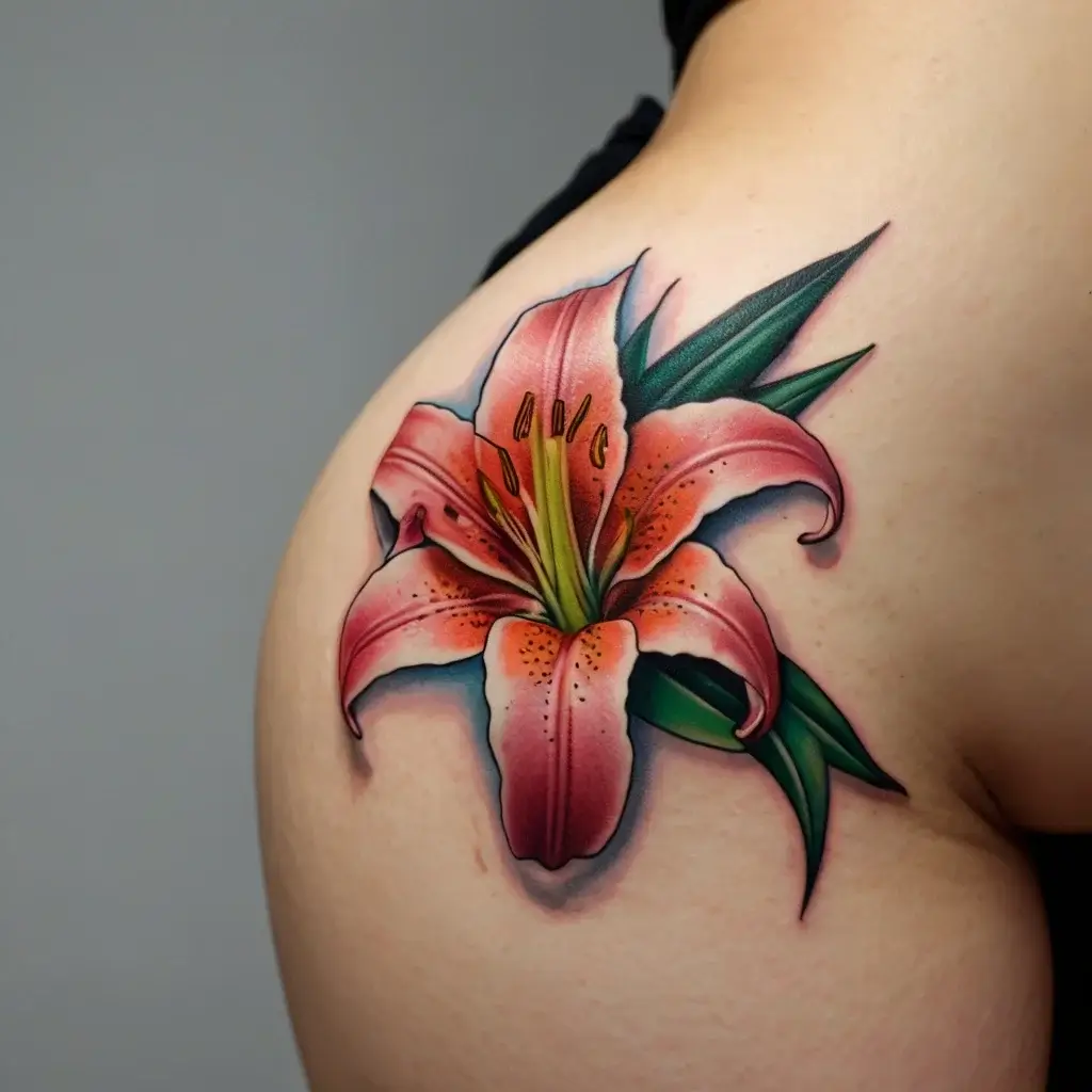 Stargazer Lily tattoos (26)