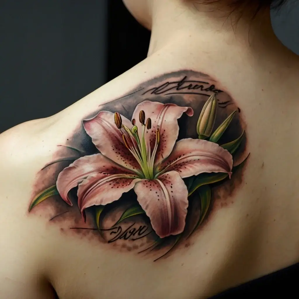 Stargazer Lily tattoos (30)