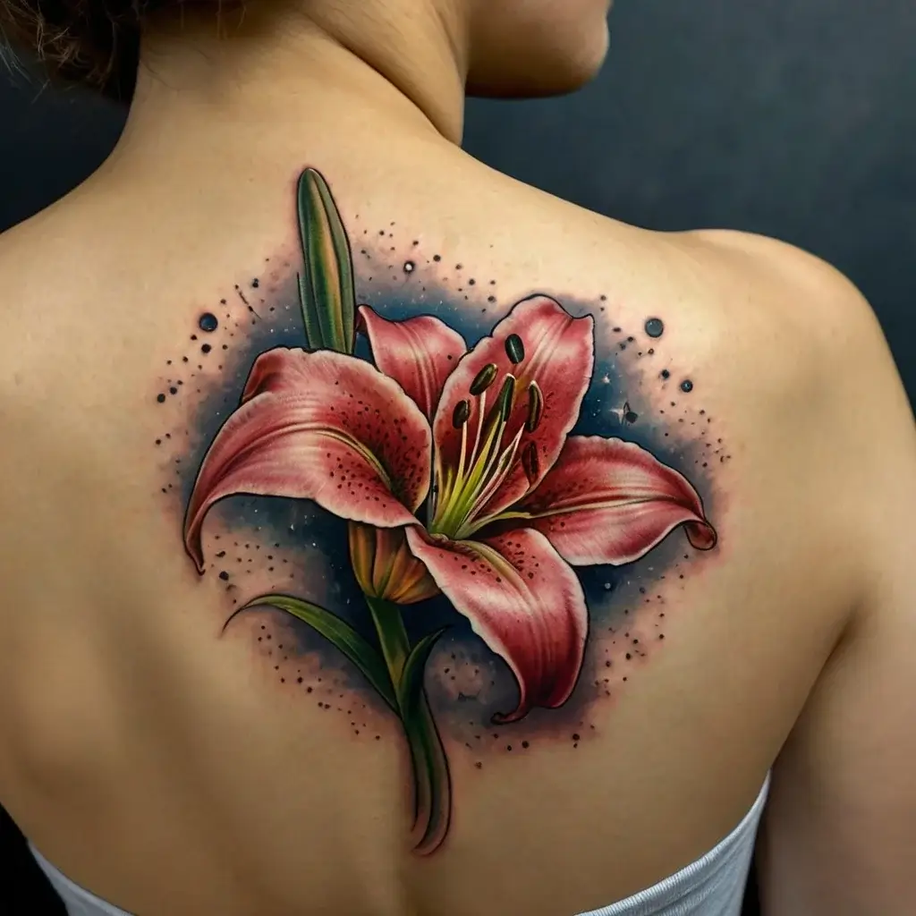 Stargazer Lily tattoos (31)