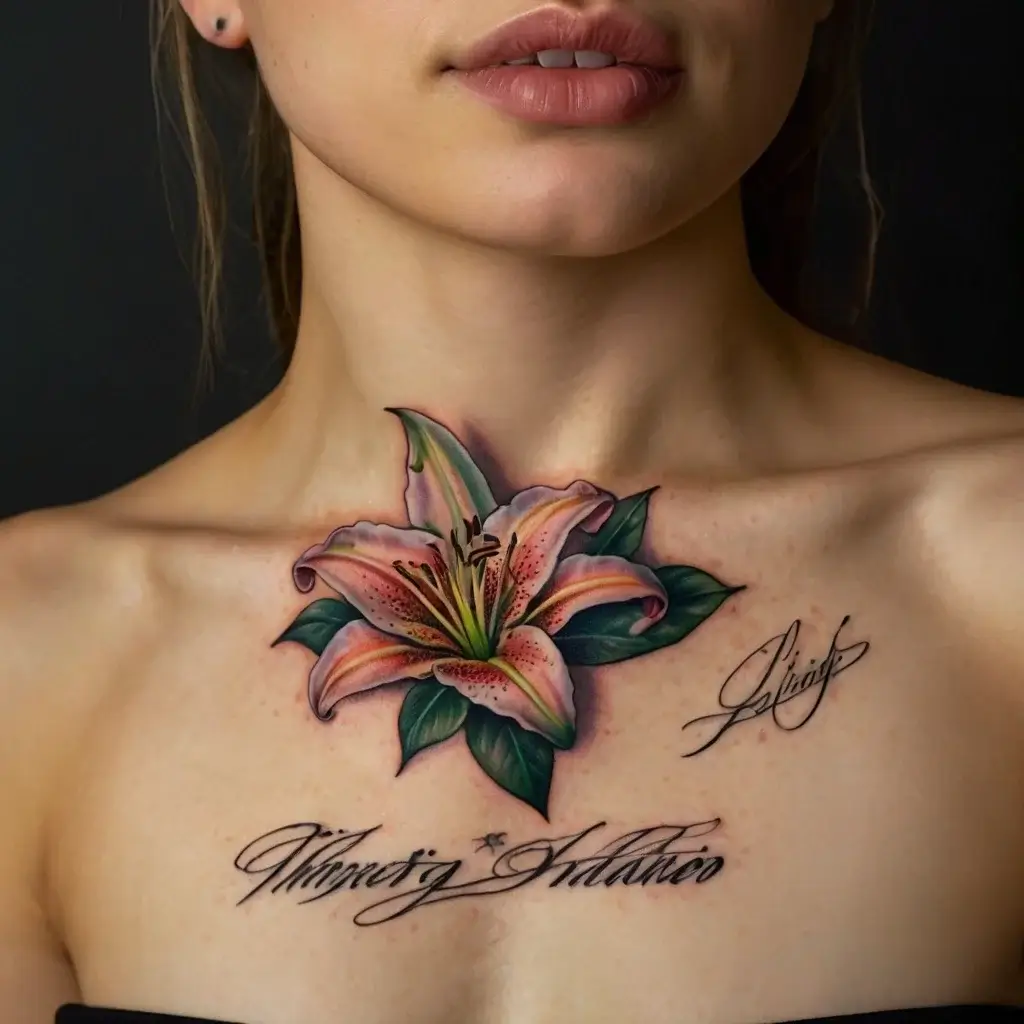 Stargazer Lily tattoos (32)