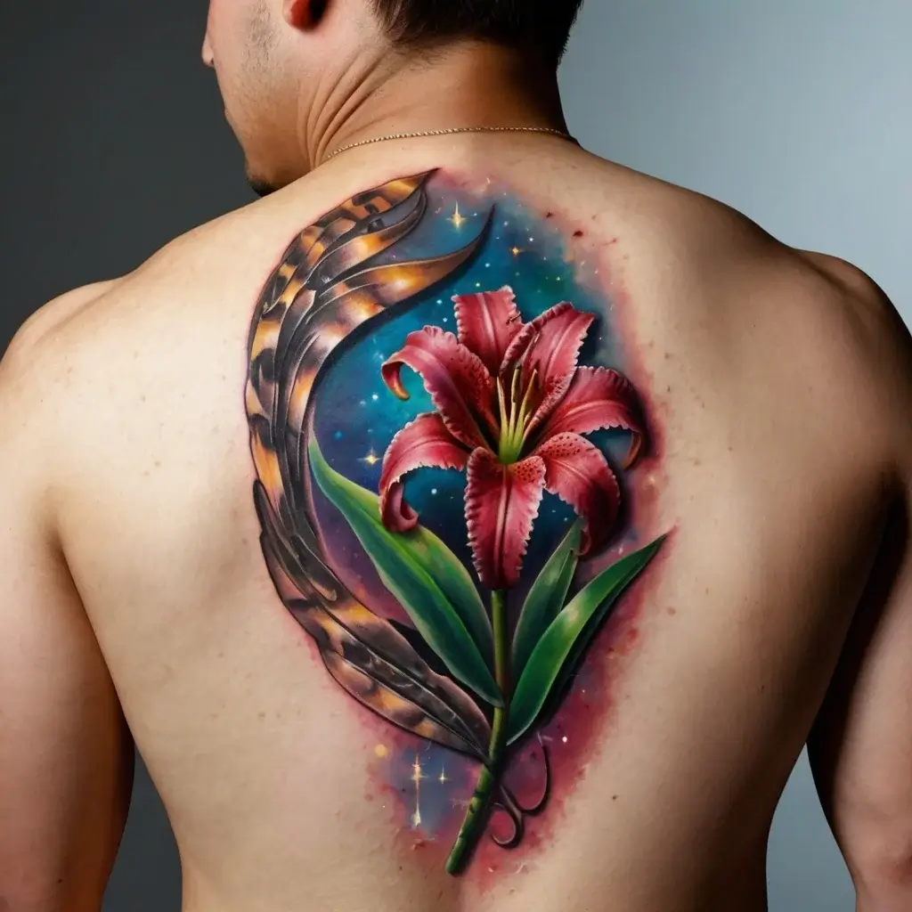 Stargazer Lily tattoos (34)