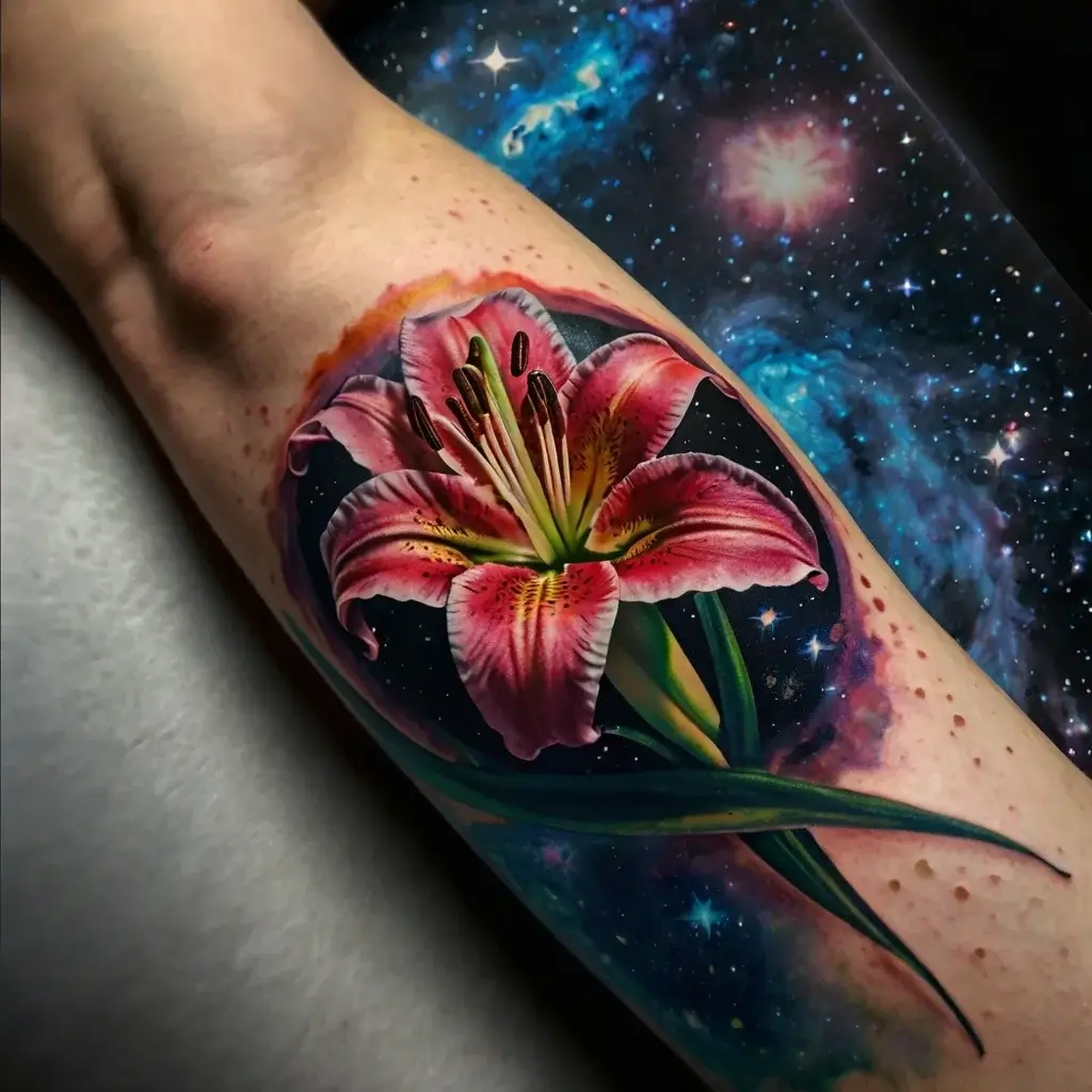 Stargazer Lily tattoos (37)