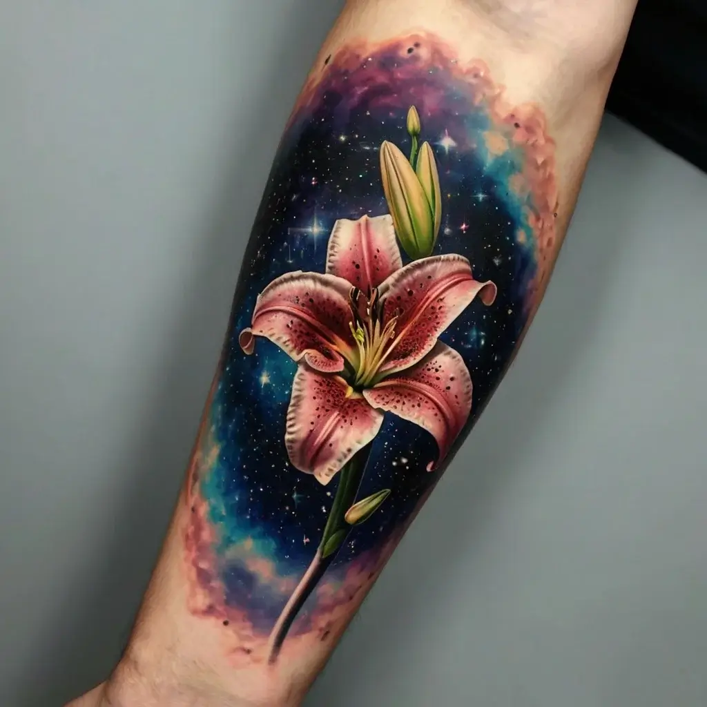 Stargazer Lily tattoos (38)