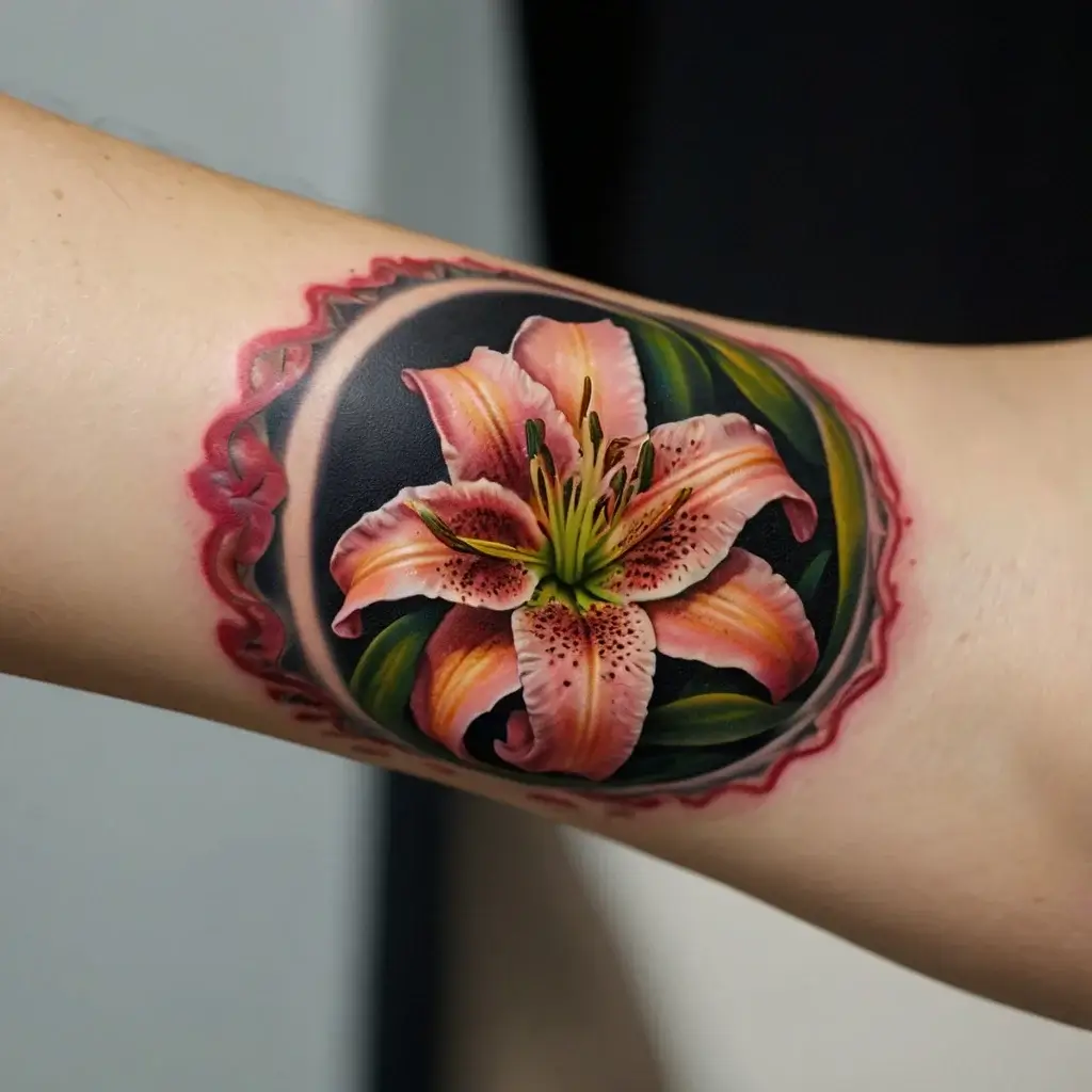 Stargazer Lily tattoos (44)