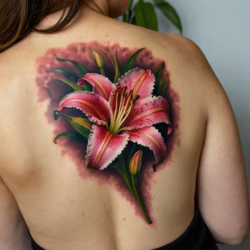 Stargazer Lily tattoos (51)