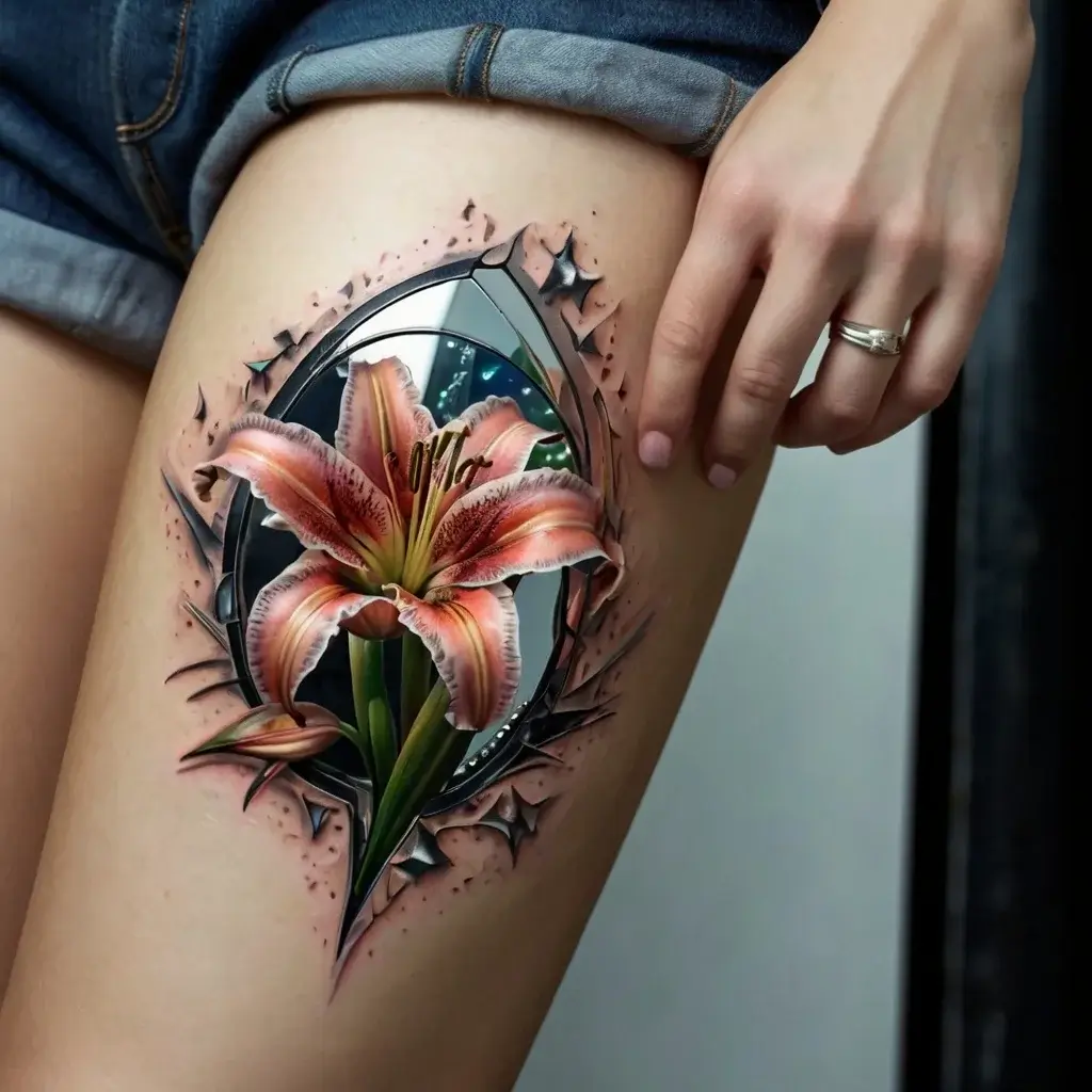 Stargazer Lily tattoos (6)