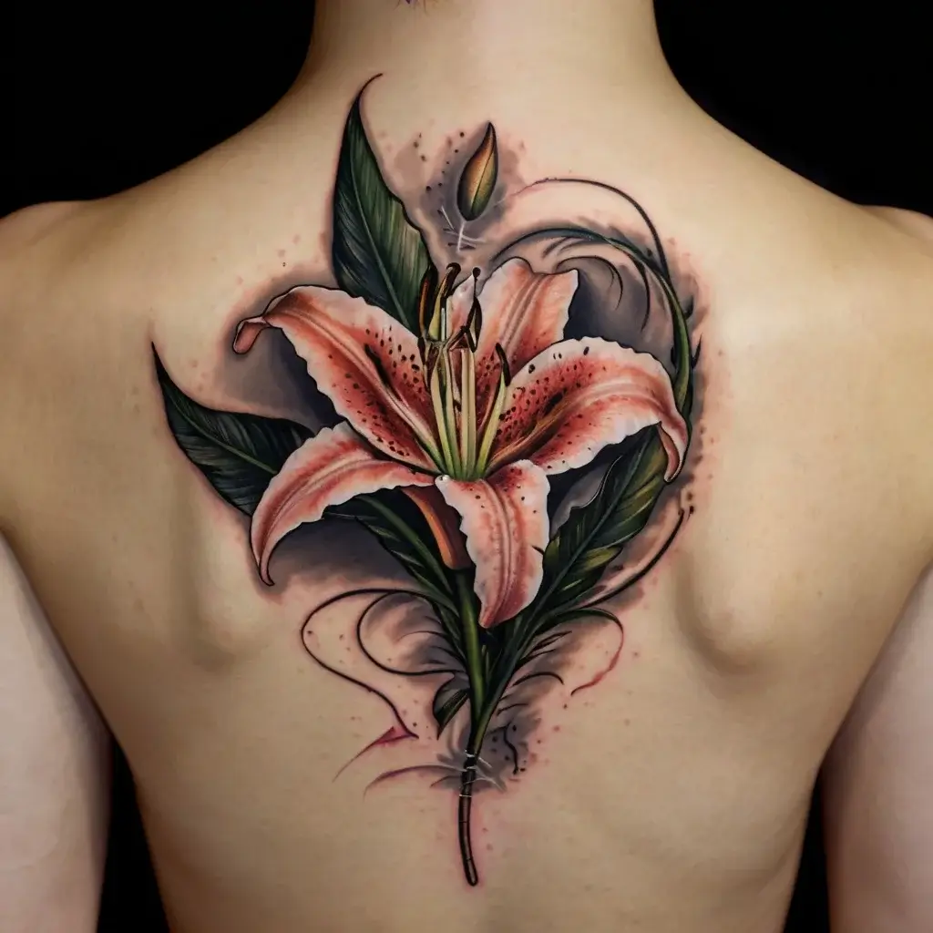 Stargazer Lily tattoos (7)