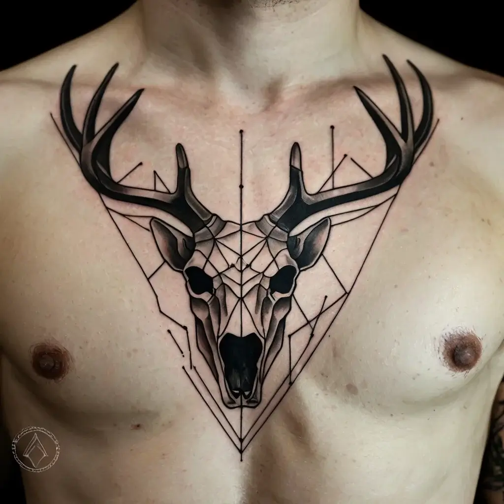 deer skull tattoos (11)