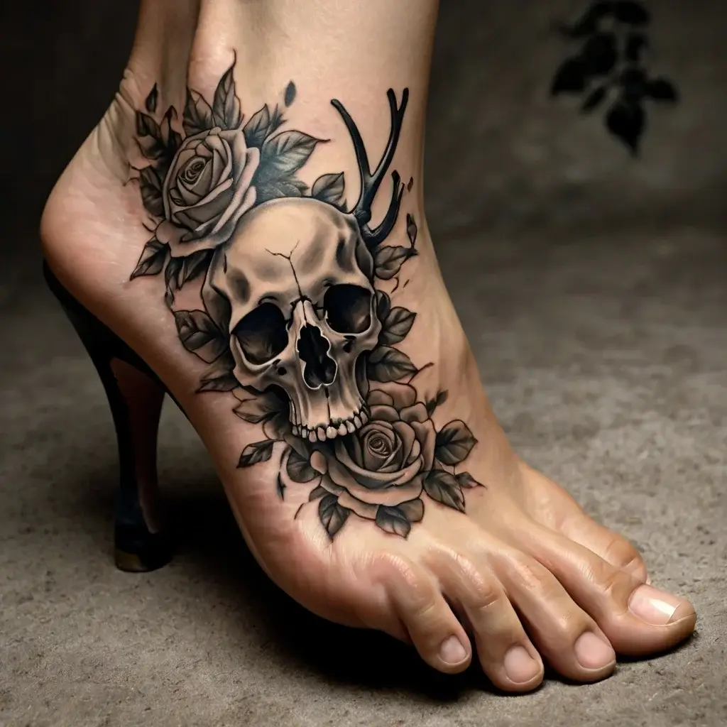 deer skull tattoos (19)