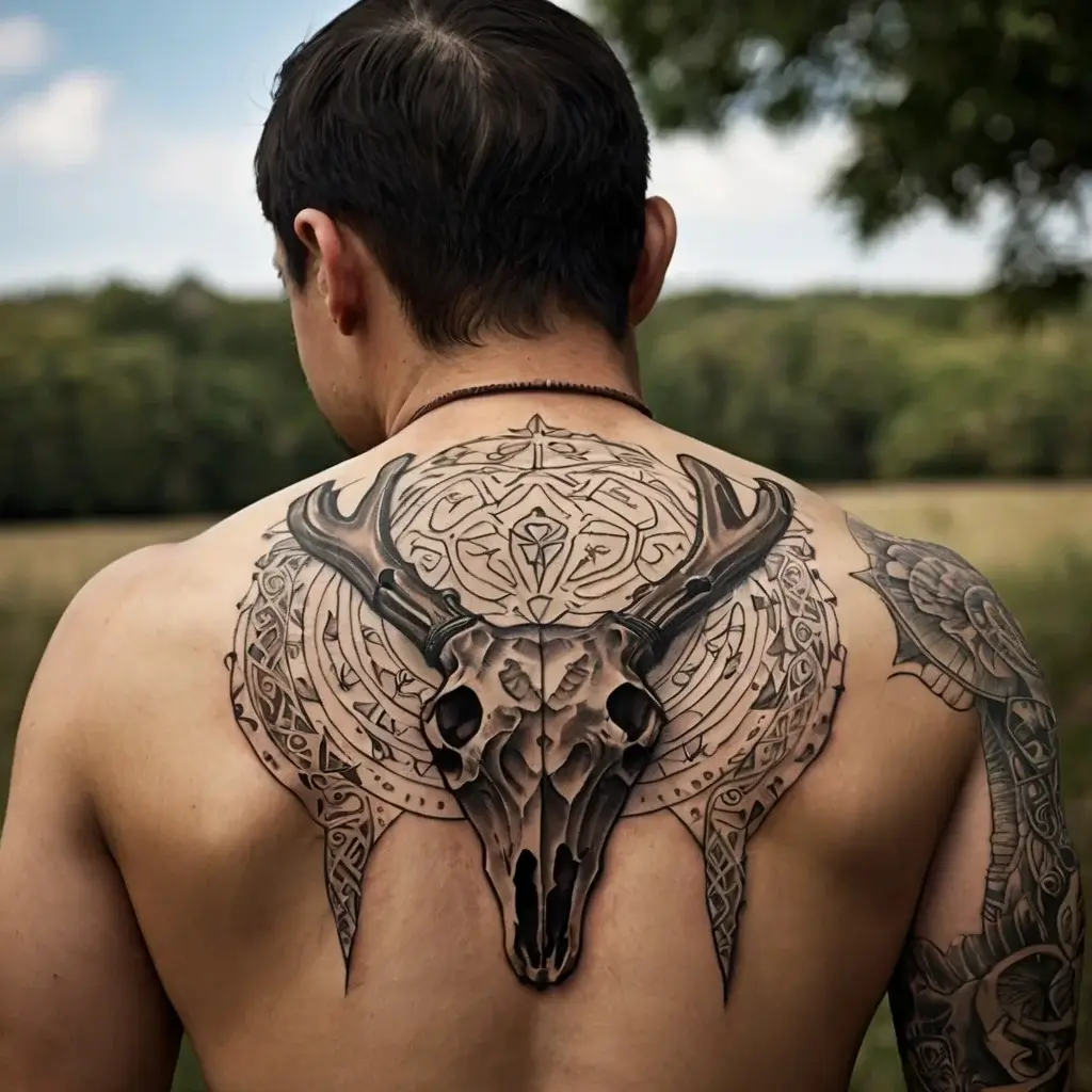 deer skull tattoos (29)