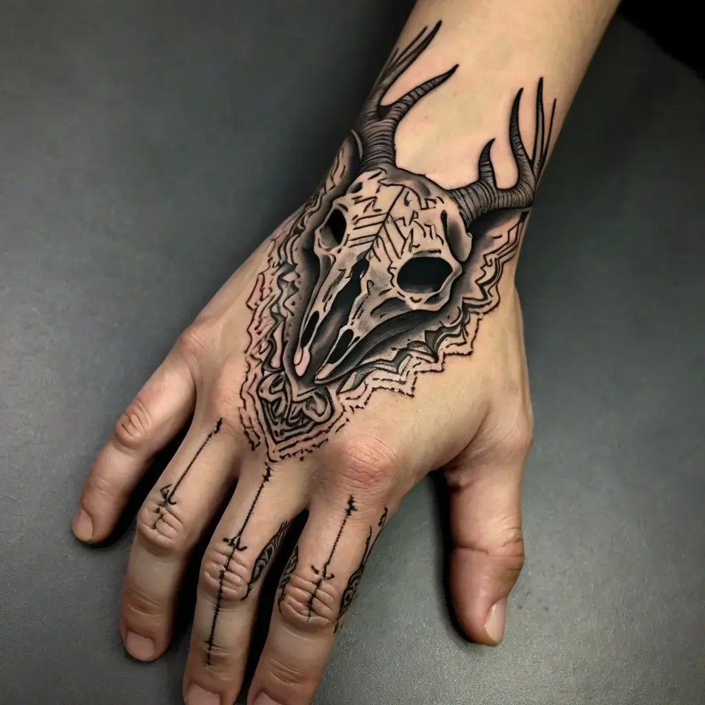 deer skull tattoos (32)