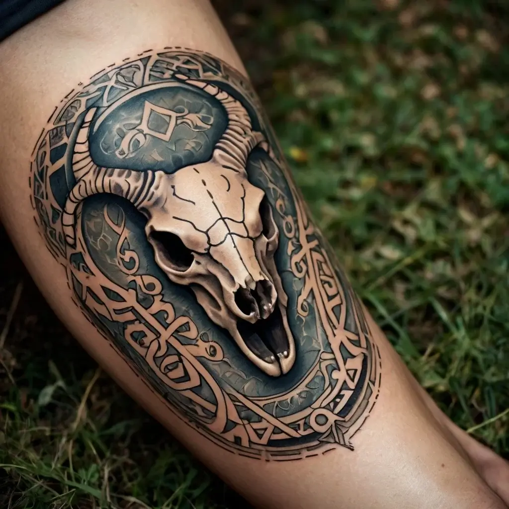 deer skull tattoos (33)