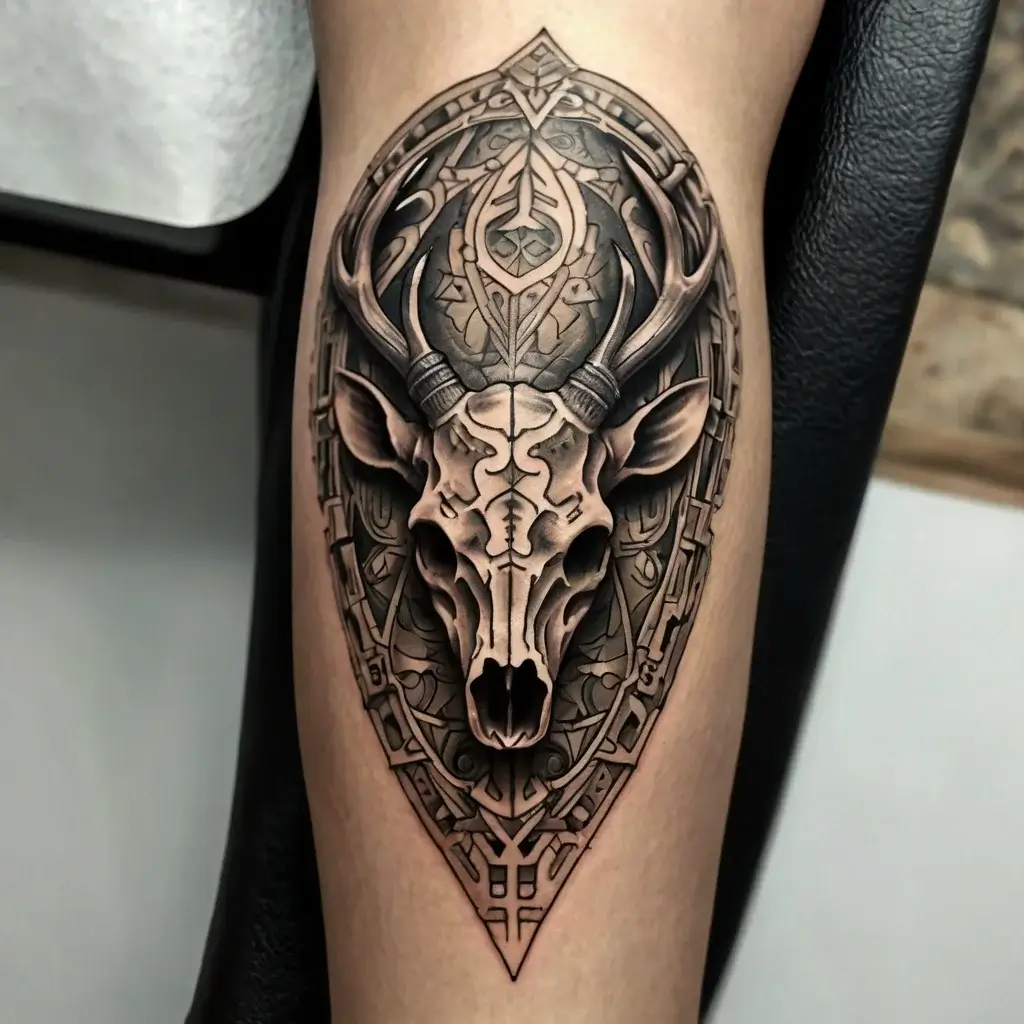 deer skull tattoos (34)