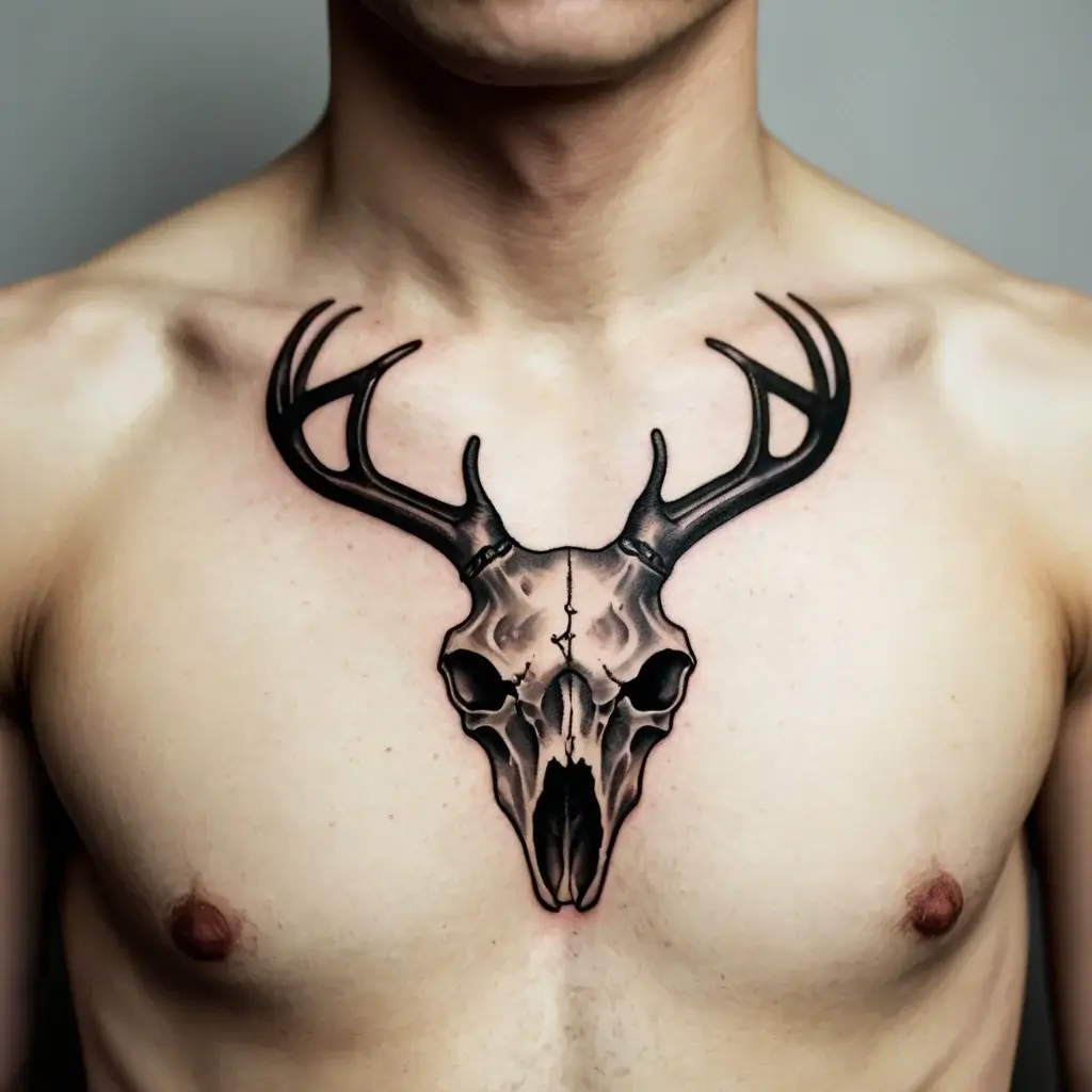 deer skull tattoos (38)