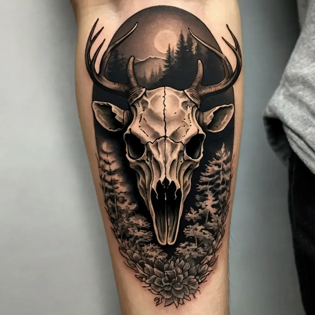 deer skull tattoos (4)