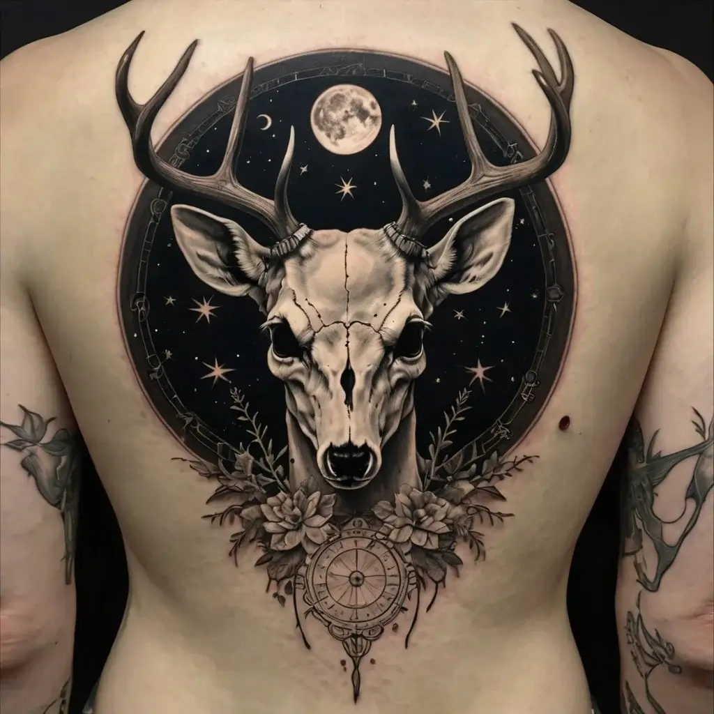 deer skull tattoos (46)