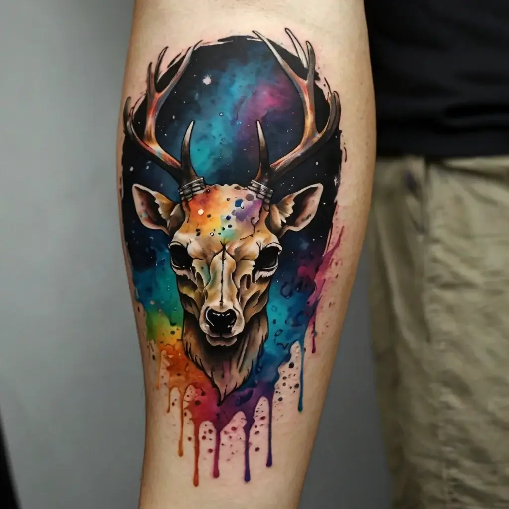 deer skull tattoos (57)