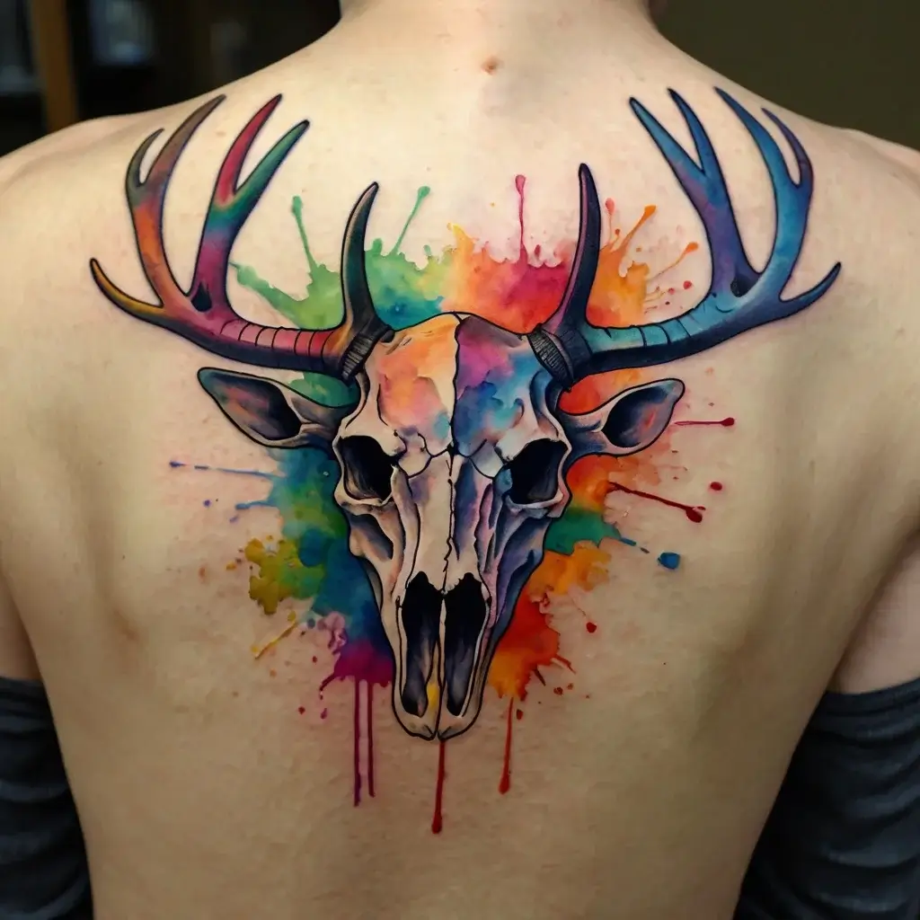 deer skull tattoos (58)