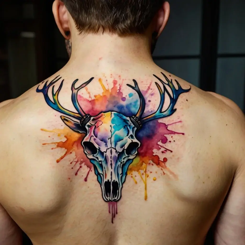 deer skull tattoos (59)