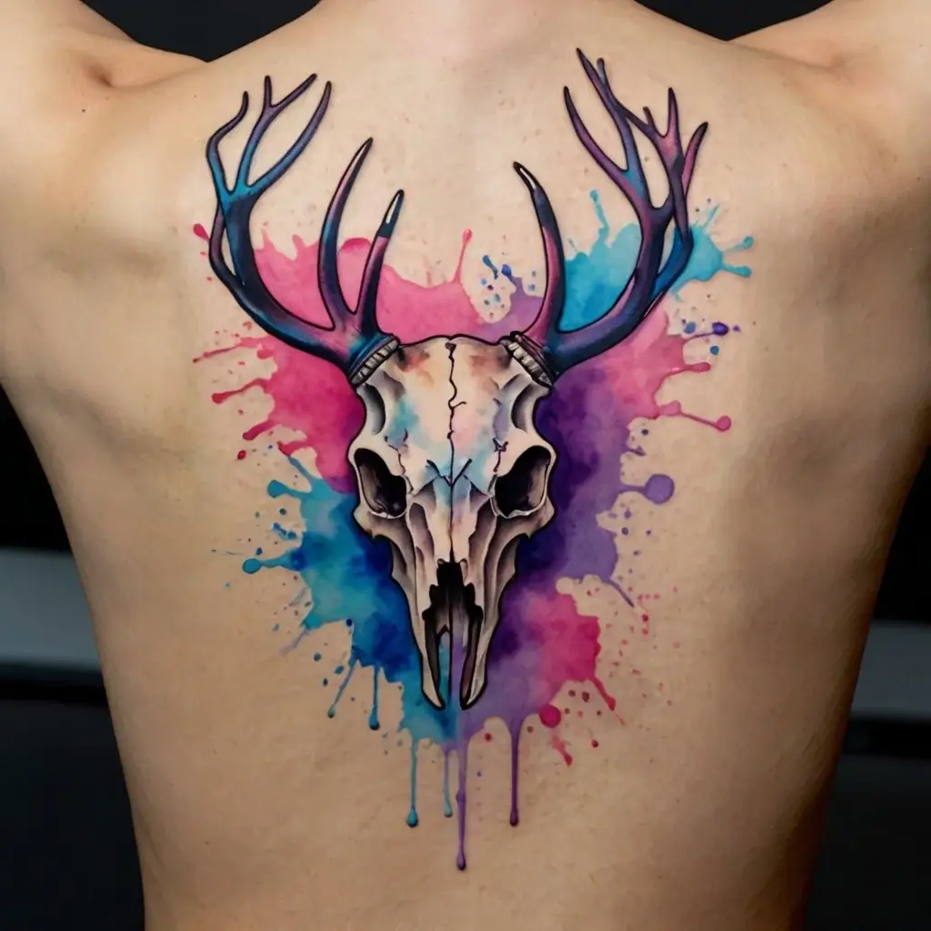 deer skull tattoos (61)