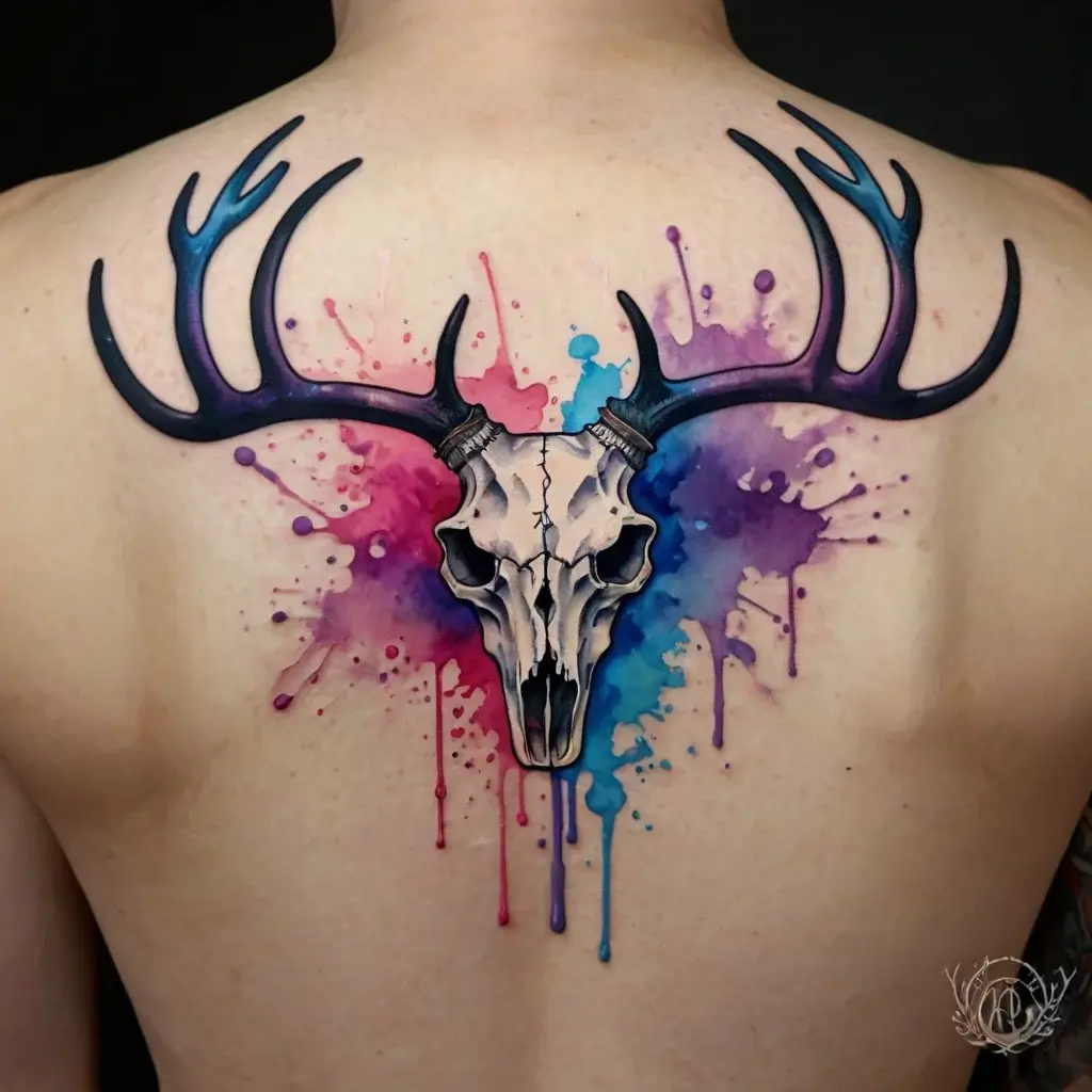 deer skull tattoos (62)