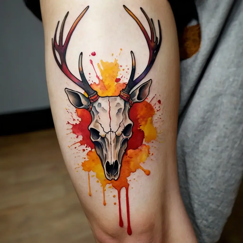 deer skull tattoos (64)