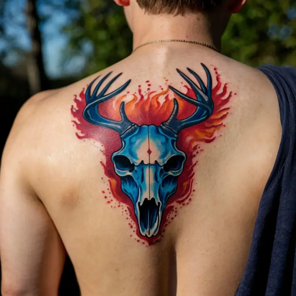 deer skull tattoos (73)