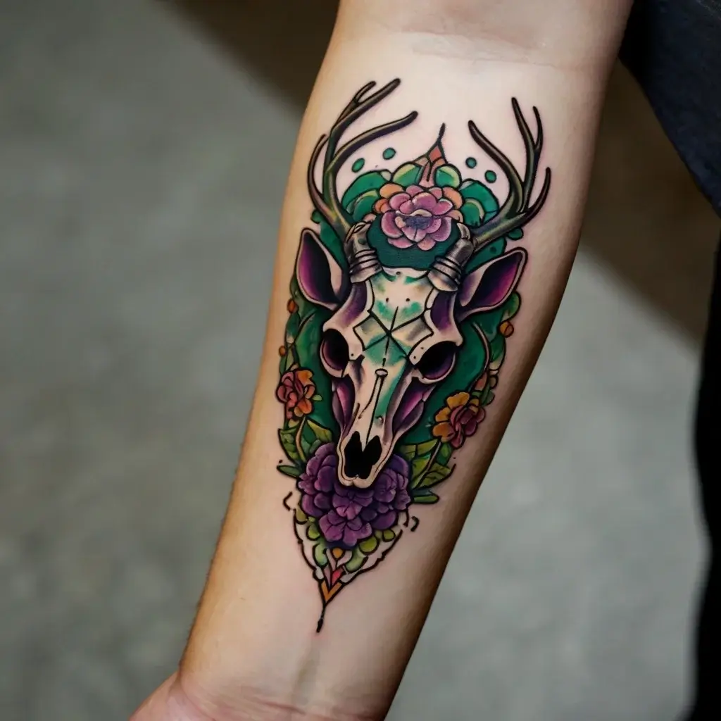 deer skull tattoos (74)