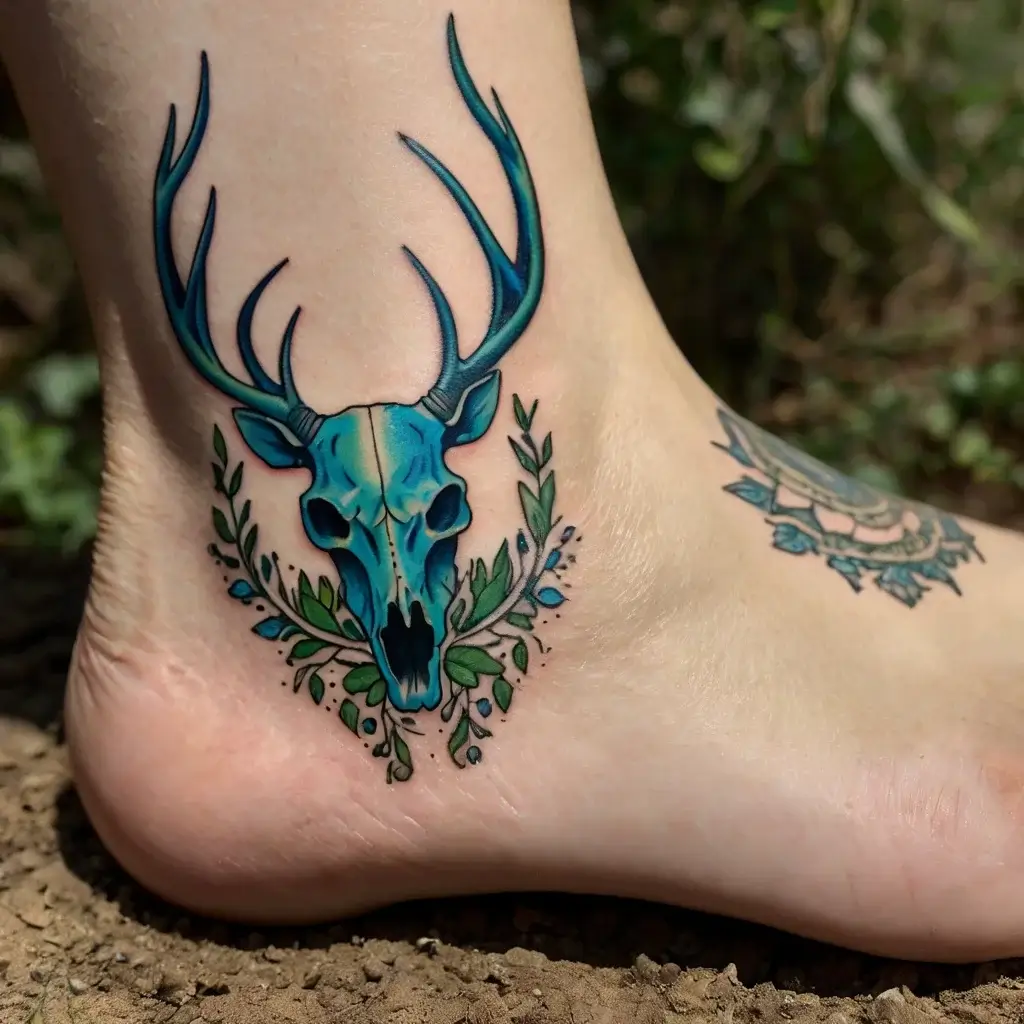 deer skull tattoos (75)