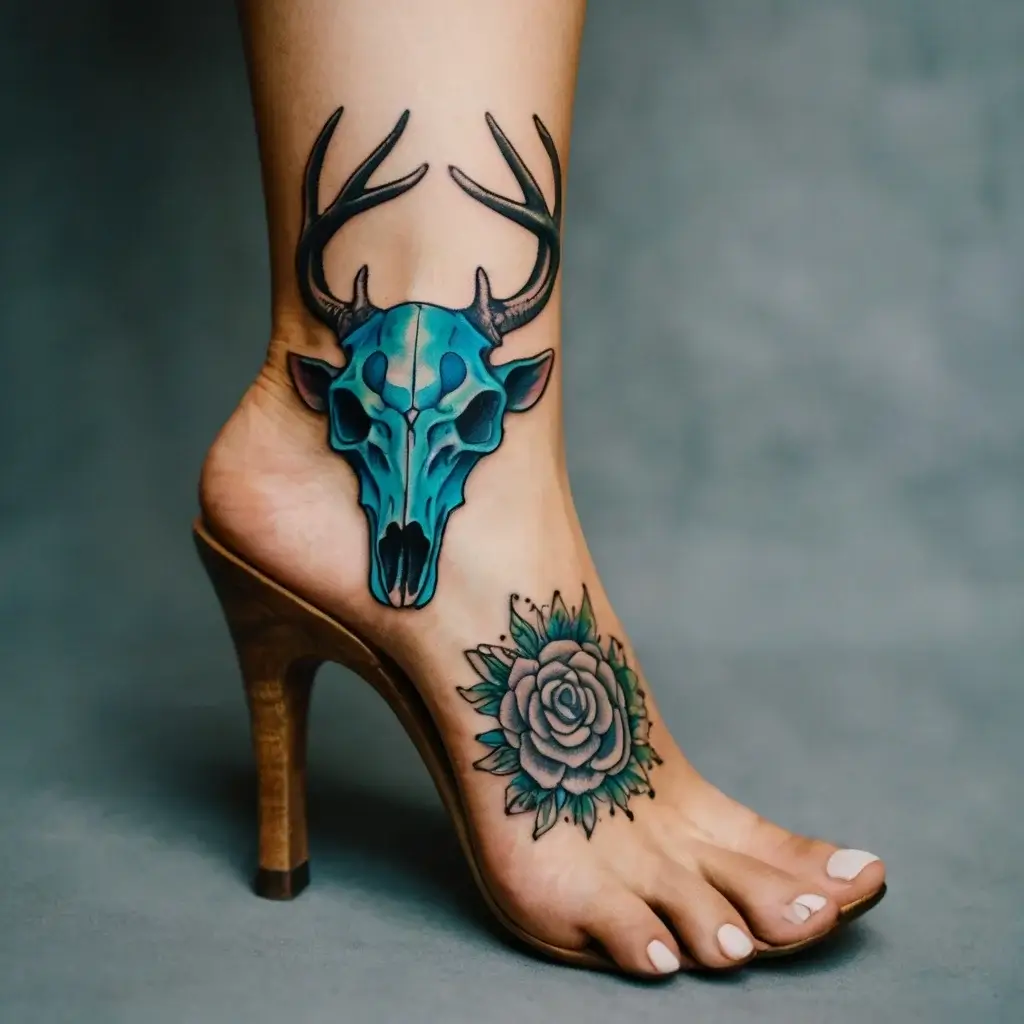 deer skull tattoos (80)