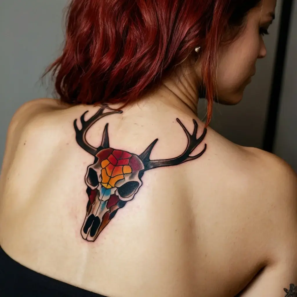 deer skull tattoos (82)