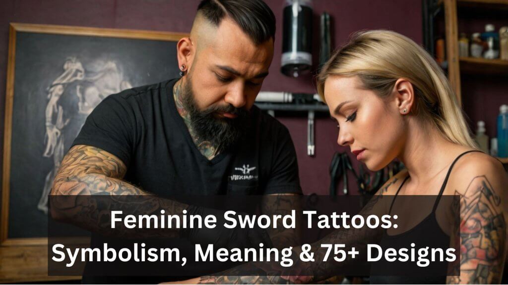 feminine sword tattoos