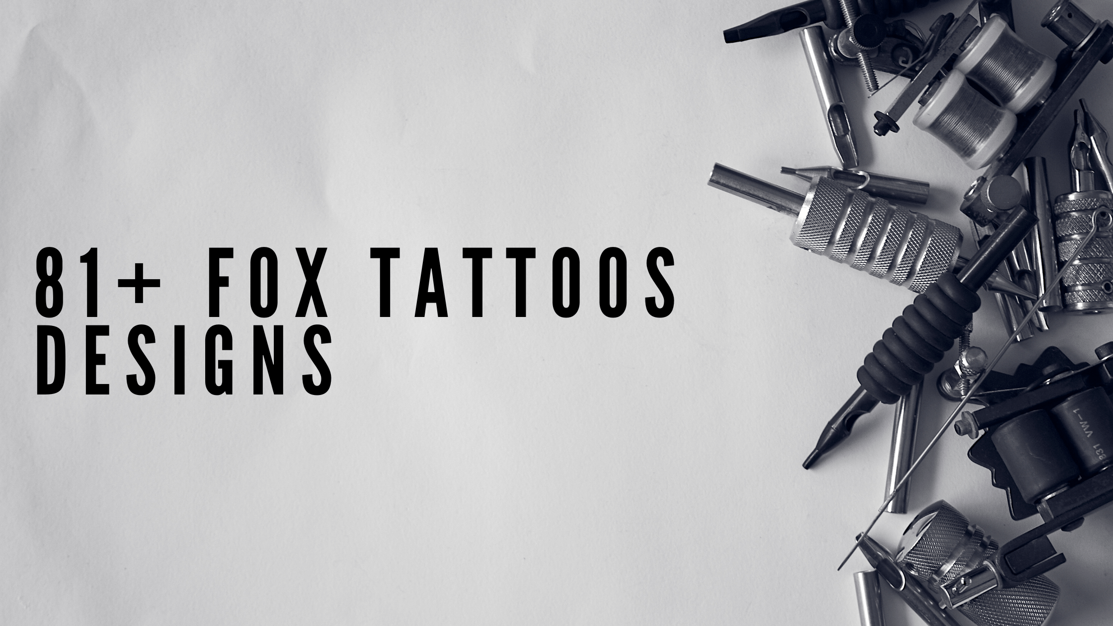 fox tattoos designs